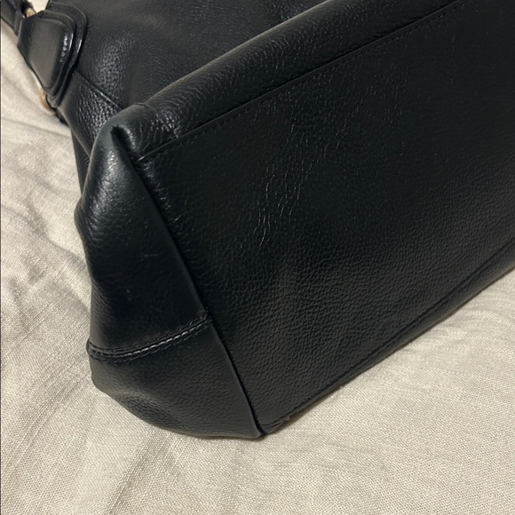Coach Black Pebbled Leather Hobo Bag - Picture 4 of 10